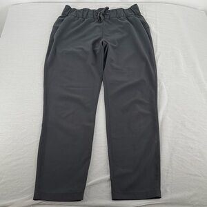 Lululemon Pants Wm 6 On the Fly Dark Gray Drawstring Athleisure *Flaw
